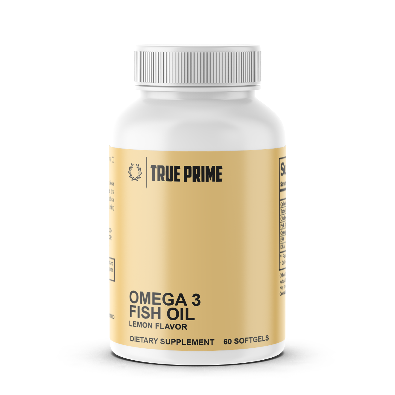 Omega 3 Fish Oil (Lemon Flavor) - True Prime Nutrition 
